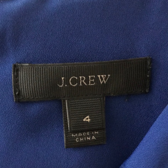 J Crew royal blue mod mini dress with bow details - Picture 3 of 5